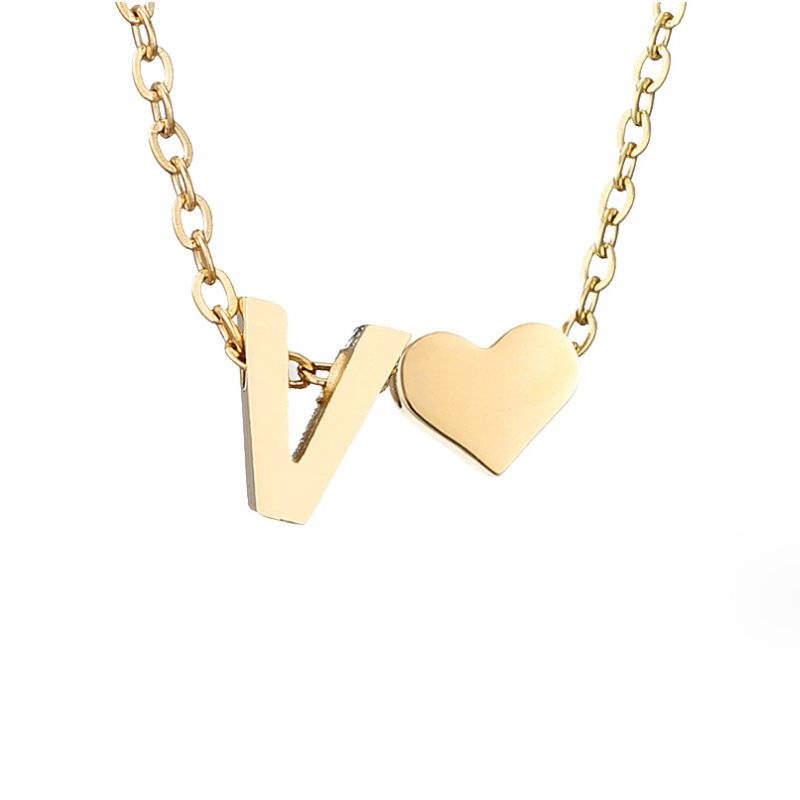 Nina – Collier doré en V