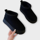 Bottes Confortables en Suède avec Doublure Luxueuse