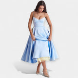 Robe Midi en Tulle Transparent