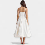 Robe Midi en Tulle avec Élégance