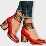 Sandales à lanières multiples avec talon épais