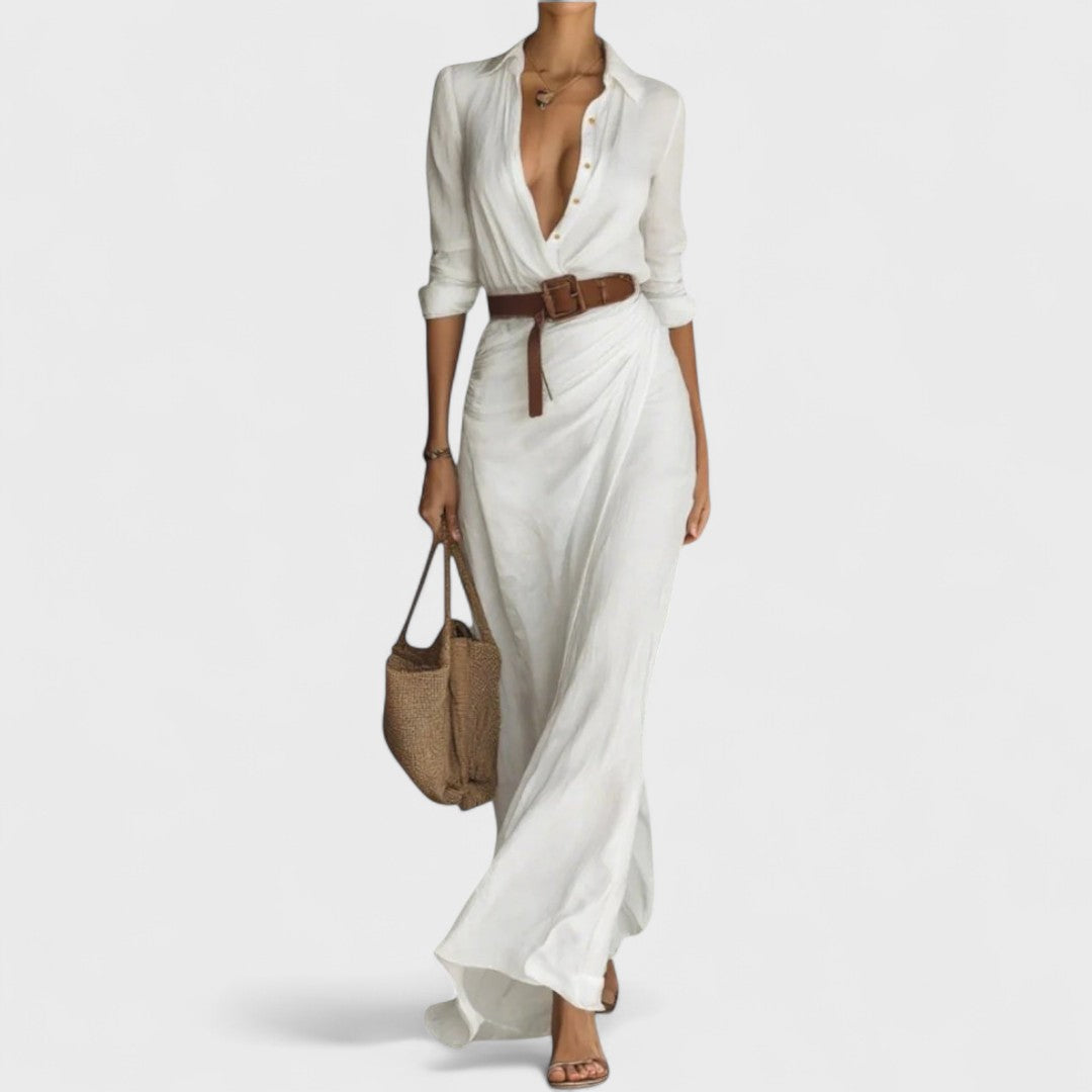 Nirelle - Robe portefeuille cintrée à la taille