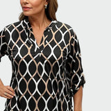 Chemise élégante à manches longues au style décontracté