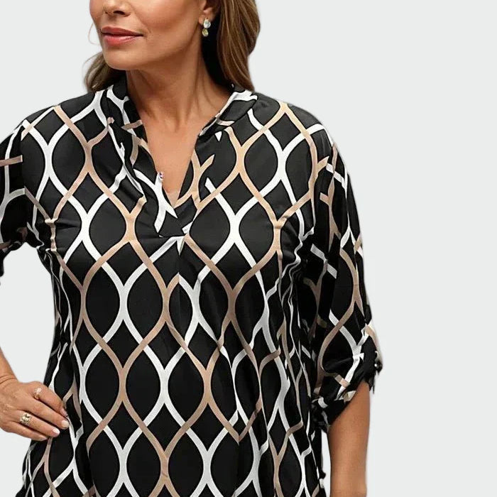 Chemise élégante à manches longues au style décontracté