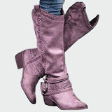 Bottes de cowboy en cuir vintage