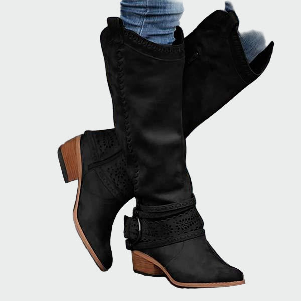 Bottes de cowboy en cuir vintage