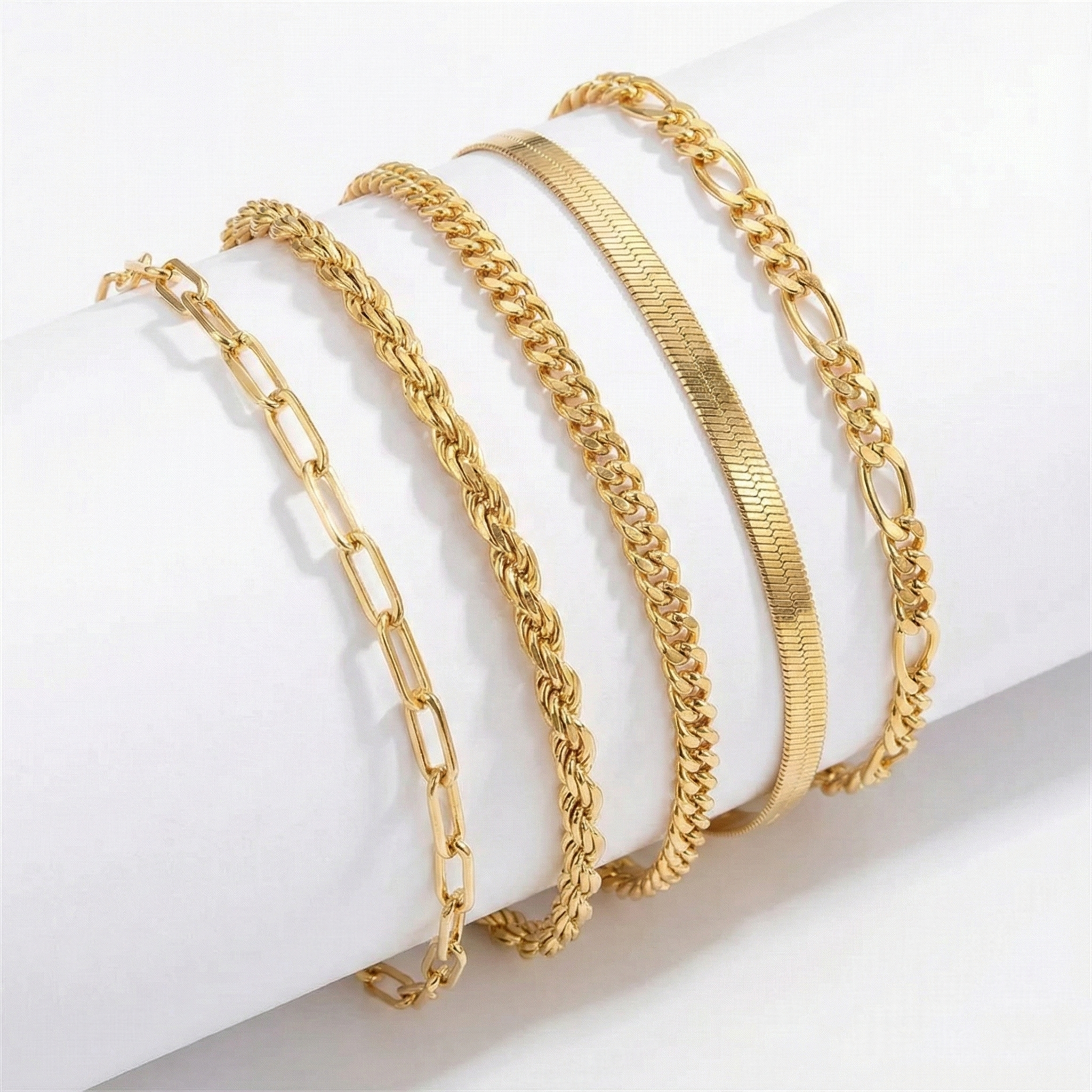 Ensemble de Bracelets Ellis Renner en Or Blanc