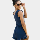 Maillot de bain à volants avec soutien-gorge intégré