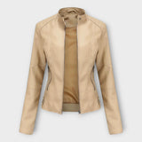 Veste en Cuir Chic au Design Moderne et au Style Classique