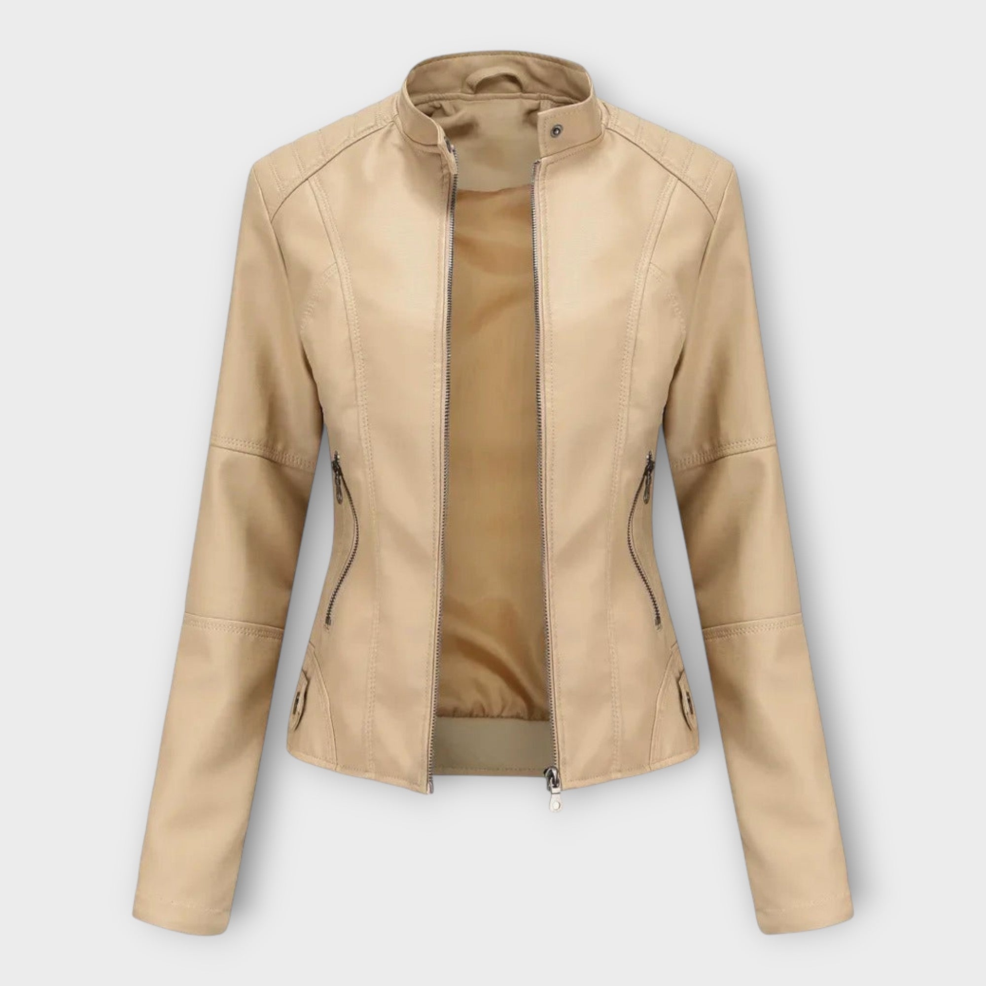 Veste en Cuir Chic au Design Moderne et au Style Classique