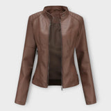 Veste en Cuir Chic au Design Moderne et au Style Classique