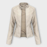 Veste en Cuir Chic au Design Moderne et au Style Classique