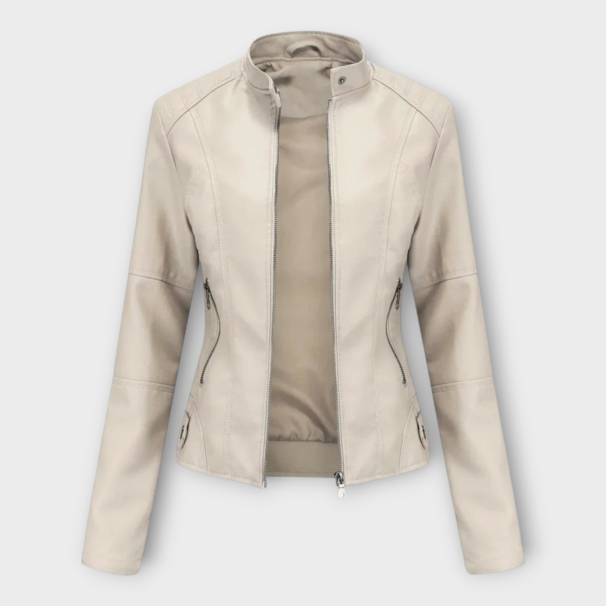 Veste en Cuir Chic au Design Moderne et au Style Classique
