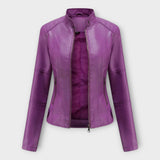 Veste en Cuir Chic au Design Moderne et au Style Classique