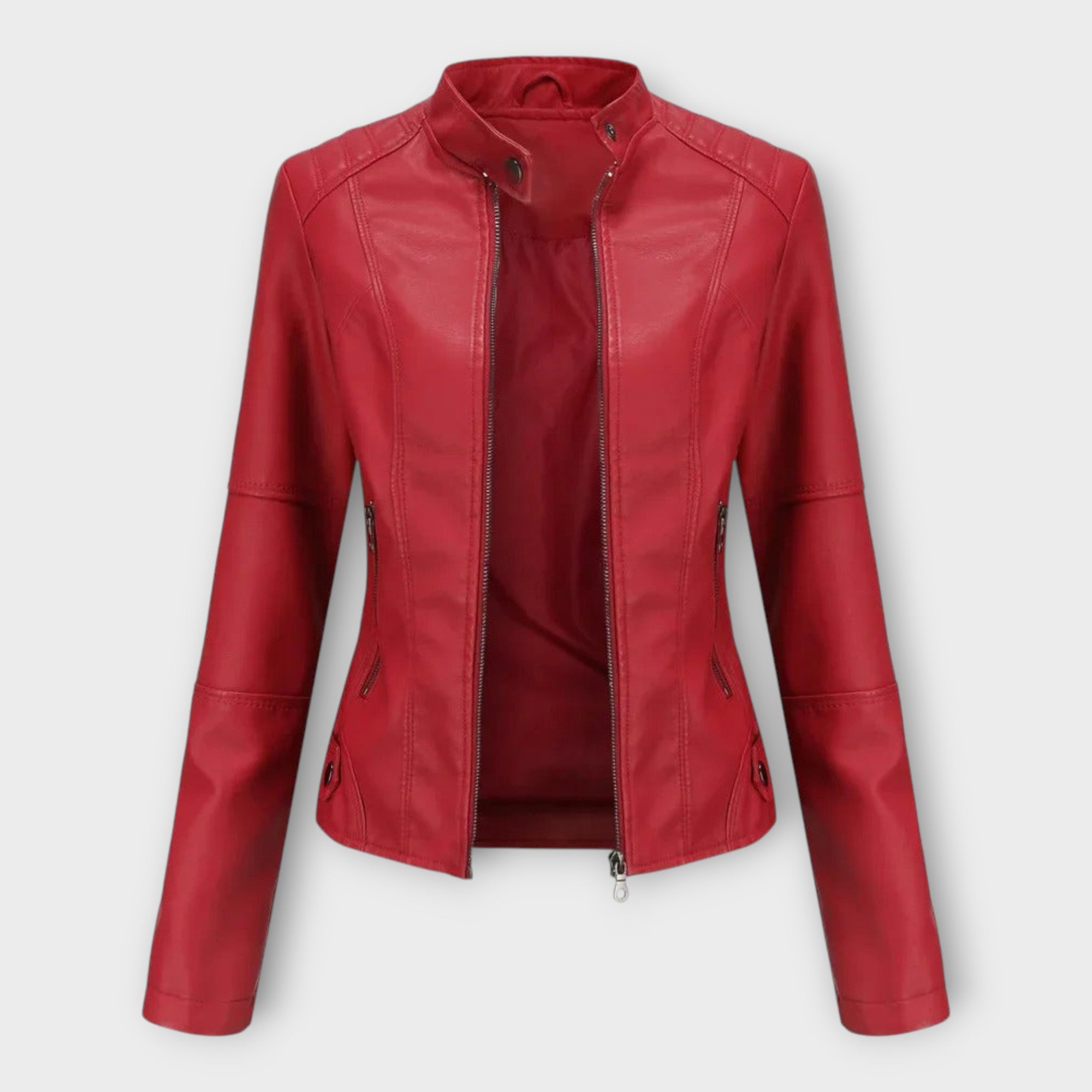 Veste en Cuir Chic au Design Moderne et au Style Classique