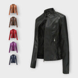 Veste en Cuir Chic au Design Moderne et au Style Classique