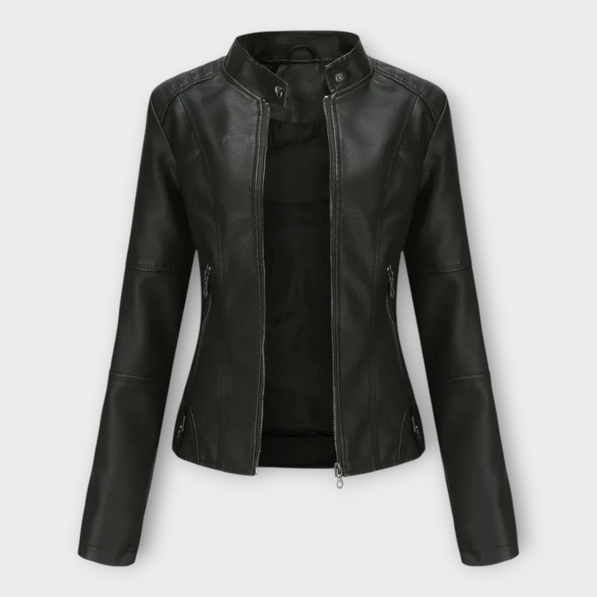 Veste en Cuir Chic au Design Moderne et au Style Classique