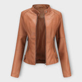 Veste en Cuir Chic au Design Moderne et au Style Classique