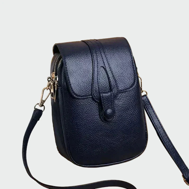 Élégant sac en cuir au style rétro