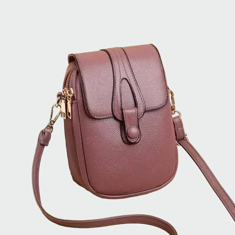 Élégant sac en cuir au style rétro
