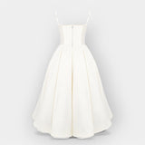 Robe Midi Blanche Minimaliste