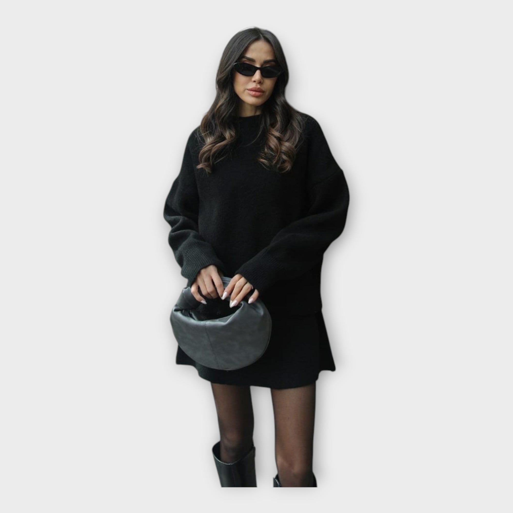 Ensemble Tricoté Moderne : Pull et Jupe