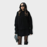 Ensemble Tricoté Moderne : Pull et Jupe