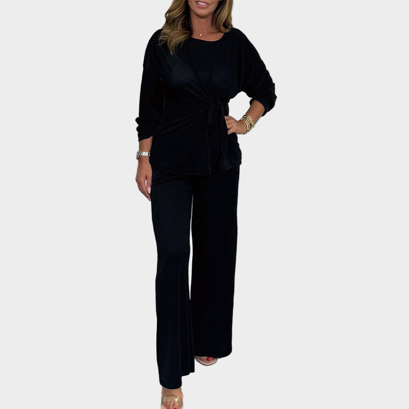 Ensemble Femme Doux 2 Pièces à Manches Longues et Coupe Confortable