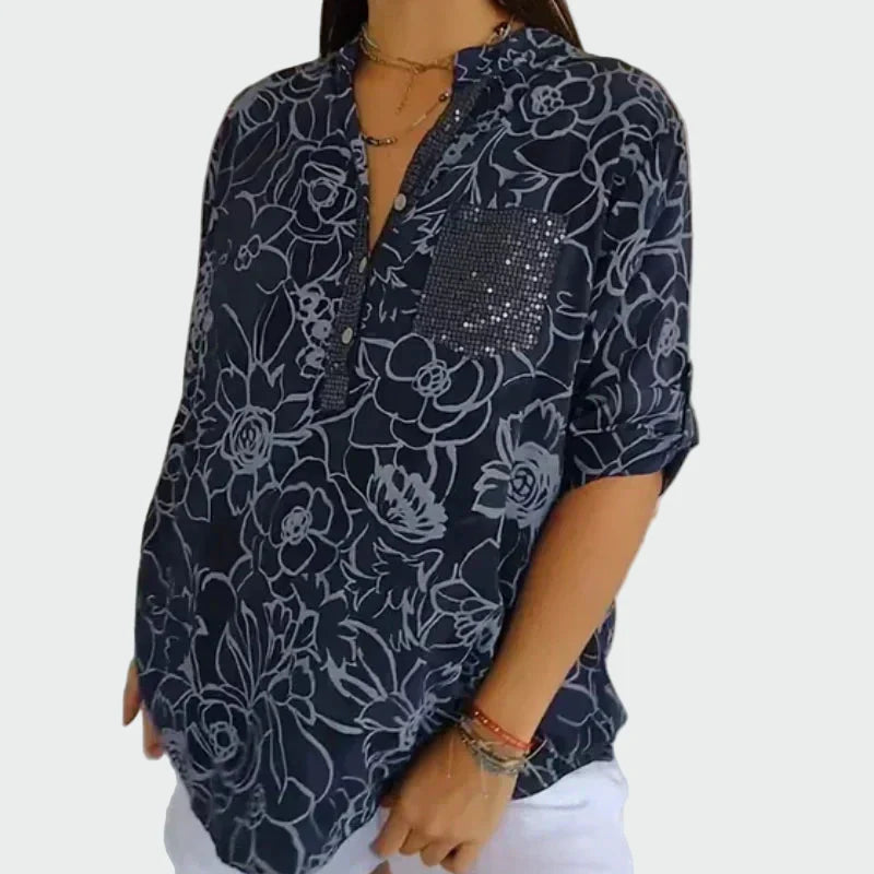 Chemise à imprimé floral