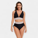 Maillot de Bain Haut à Taille Élevée avec Renfort